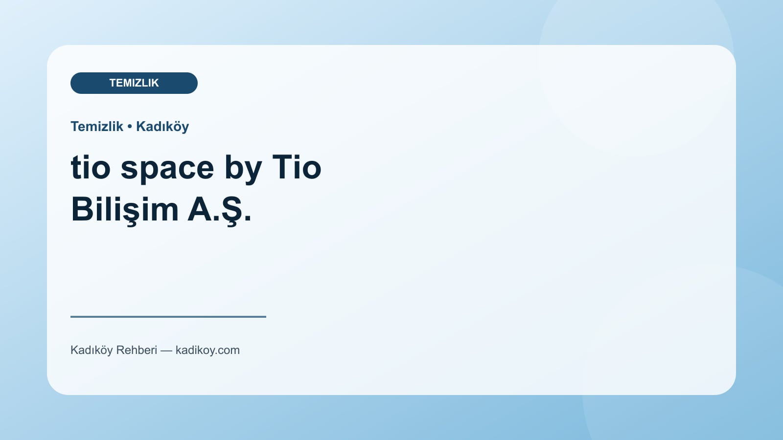 tio space by Tio Bilişim A.Ş. - Kadıköy yakın mekan fotoğrafı