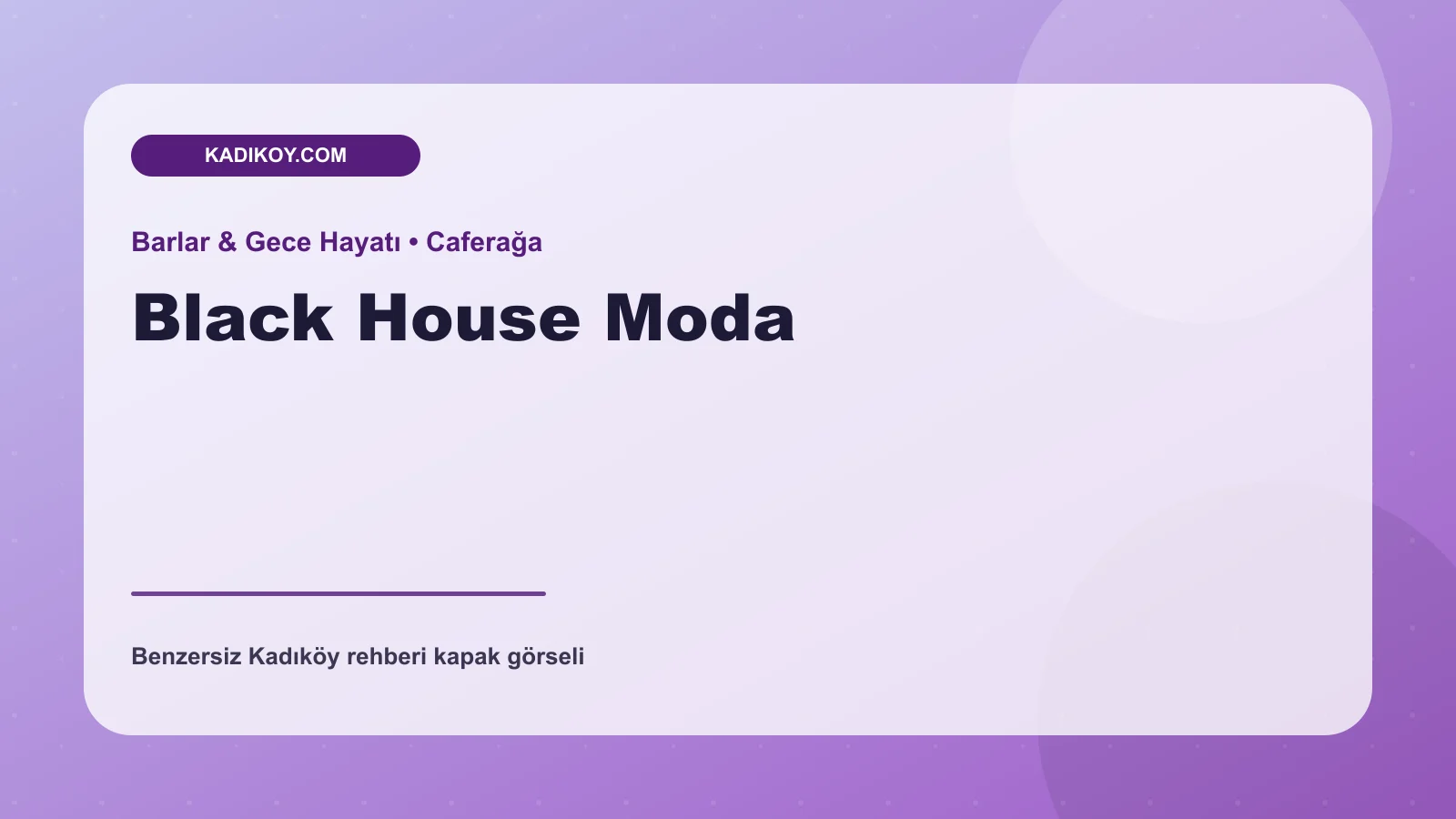 Black House Moda