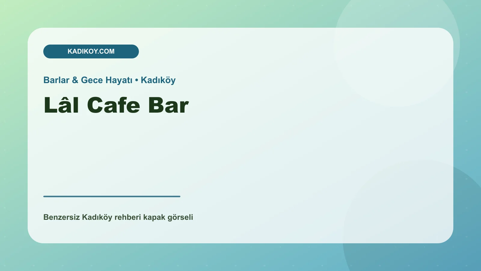 Lâl Cafe Bar