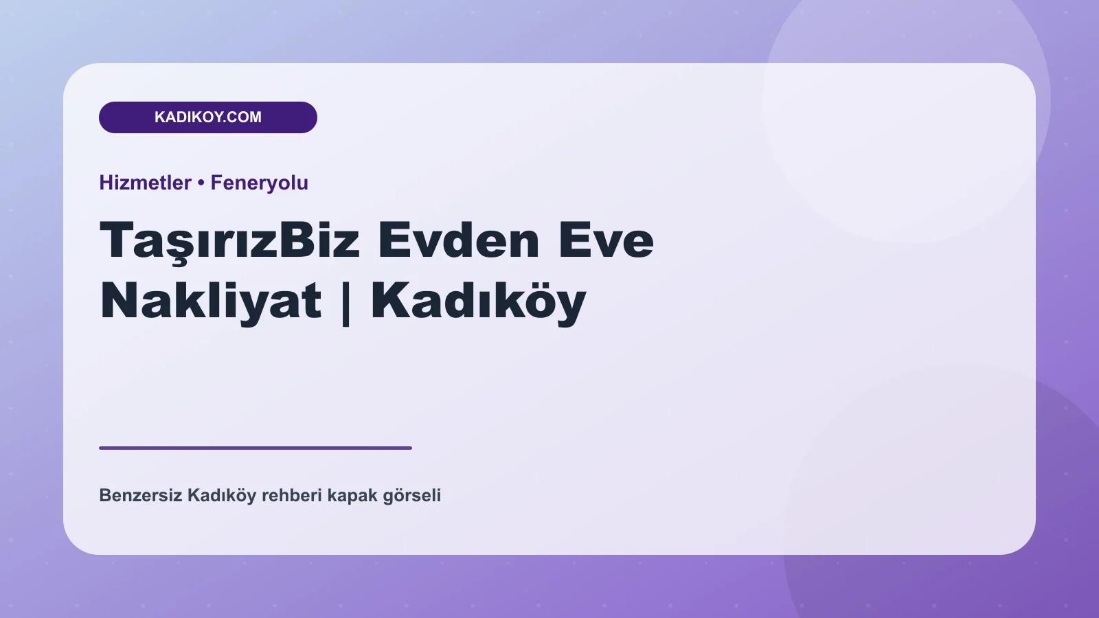 TaşırızBiz Evden Eve Nakliyat | Kadıköy - Kadıköy yakın mekan fotoğrafı